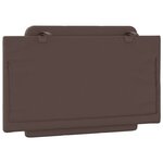 vidaXL Coussin de tête de lit marron 80 cm similicuir