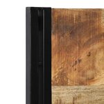 vidaXL Tête de lit 100 cm bois massif manguier et fer