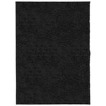 vidaXL Tapis shaggy PAMPLONA poils longs moderne noir 140x200 cm