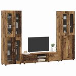 vidaXL Ensemble meuble TV FLORIN Bois ancien Bois d'ingénierie