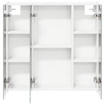 vidaXL Armoire Miroir de Salle de Bain Blanc 73.5 x 15.5 x 70 cm