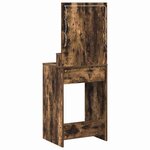 vidaXL Table de Toilette Chêne fumé 50 x 41 x 135 cm Bois d'ingénierie
