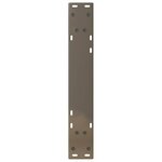 vidaXL Pieds de table à manger 2 pièces Acier naturel 60 x (72-73 3) cm Acier