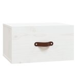 vidaXL Tables de chevet murales 2 Pièces Blanc 40x29 5x22 cm
