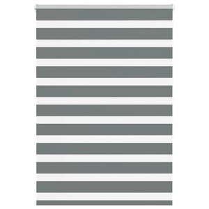 vidaXL Store zèbre gris foncé largeur du tissu 110 9 cm polyester