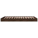 vidaXL Cadre de lit sans matelas chêne marron 100x200 cm
