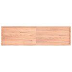 vidaXL Dessus de table marron clair bois chêne massif traité