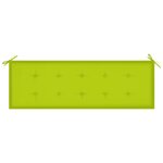 Vidaxl banc de jardin avec coussin 157 cm bois d'acacia massif