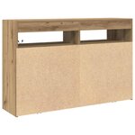 vidaXL Buffet Chêne artisanal 116 x 30 x 75 cm Bois d'ingénierie