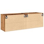 vidaXL Meubles TV muraux 2 Pièces vieux bois 60x30x41 cm