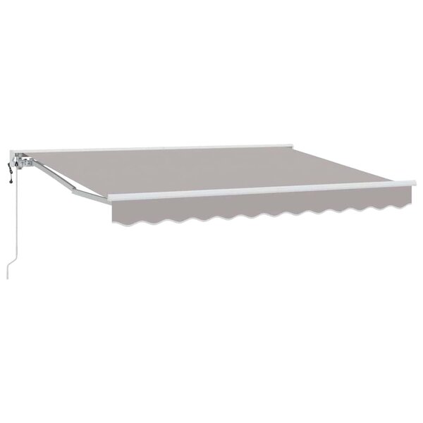vidaXL Auvent Rétractable Gris clair 250x200 cm tissu