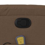 vidaXL Fauteuil de massage inclinable Marron Tissu