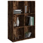 vidaXL Bibliothèque/Buffet Chêne fumé 66x30x98 cm Bois d'ingénierie