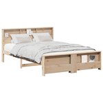 vidaXL Cadre de lit Marron 160 x 200 cm Bois d'ingénierie