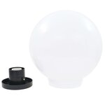 vidaXL Lampe à LED sous forme de boule 2 Pièces Sphérique 30 cm PMMA