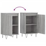 vidaXL Buffets 2 Pièces sonoma gris 40x35x70 cm bois d'ingénierie