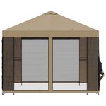vidaXL Abri de jardin avec parois 3 x 3 m Beige Polyester et Acier