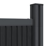 vidaXL Panneau de clôture gris 1564x186 cm WPC