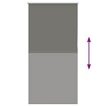 vidaXL Store enrouleur occultant largeur du tissu 65 7 cm polyester