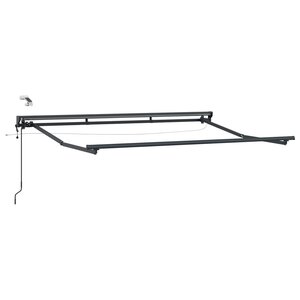 vidaXL Cadre de store électrique avec LED Anthracite 3 x 2 5 m