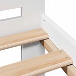 vidaXL Cadre de lit sans matelas blanc 160x200 cm bois de pin massif