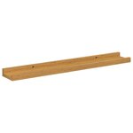 vidaXL Étagère Murale 2 Pièces Beige 60 x 9 x 3 cm Bois d'ingénierie