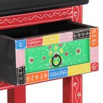 Table Console Multicolore 100x30x75 cm en Bois Massif de Mangue vidaXL