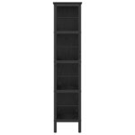 vidaXL Étagère Chêne noir 82 x 32 x 144 5 cm Bois d'ingénierie