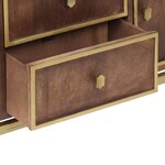 vidaXL Buffet 120x29x60 cm Bois de manguier massif