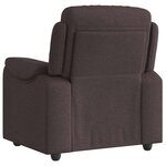 vidaXL Fauteuil inclinable Marron foncé Tissu