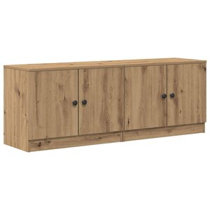 vidaXL Armoire de lit 2 Pièces Chêne artisanal 66 x 35 x 48 cm