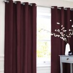 Rideau coton LOOK - Rouge bourgogne - 140x250 cm