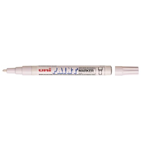 Marqueur PAINT Marker PX21 Pte conique fine 0,8 - 1,2mm Blanc x 12 UNI-BALL