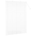 vidaXL Store de Fenêtre avec des rideaux Manuel Blanc Aluminium