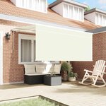 vidaXL Auvent Rétractable Crème 300 x 200 cm Polyester et Aluminium