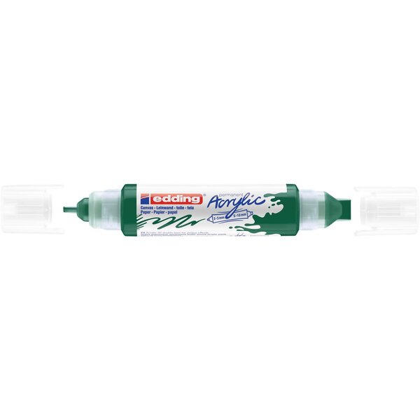 Marqueur Acrylique 3d double pointe 5400 vert mousse 2-3 mm  5-10 mm EDDING