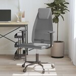 vidaXL Chaise de bureau réglable en hauteur gris