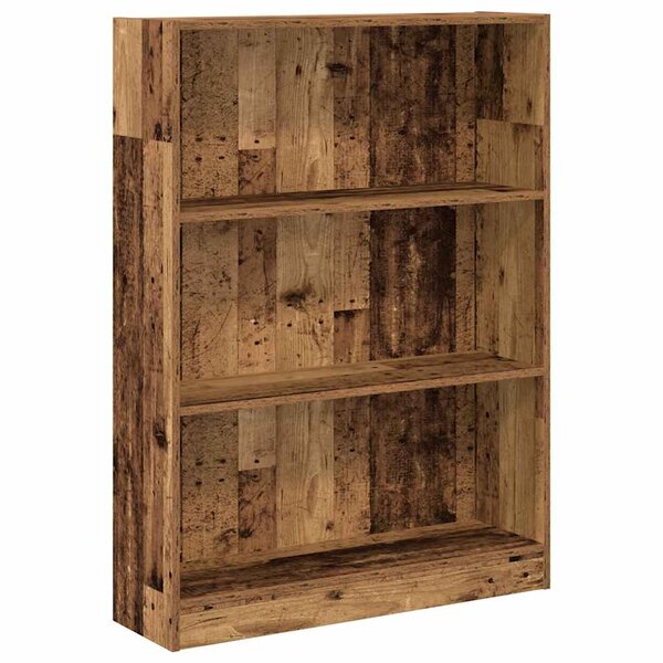 vidaXL Bibliothèque vieux bois 80x24x109 cm bois d'ingénierie