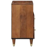 vidaXL Cabinet de chevet avec tiroir Marron miel 50 x 33 x 62 cm
