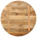 vidaXL Dessus de table Ø 80x3 8 cm rond bois de manguier massif