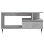 vidaXL Table basse Gris béton 90x49x45 cm Bois d'ingénierie
