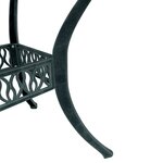 vidaXL Ensemble à manger de jardin 5 Pièces vert aluminium coulé