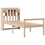vidaXL Lit bibliothèque sans matelas 90x200 cm bois de pin massif