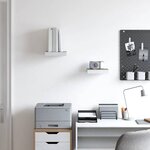 vidaXL Étagères murales 2 Pièces Chêne et blanc 23x23 5x3 8 cm MDF