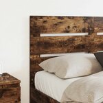 vidaXL Tête de lit Chêne fumé 135 cm Bois d'ingénierie