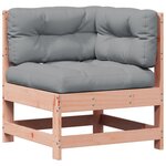 vidaXL Salon de jardin 5 Pièces avec coussins bois massif douglas