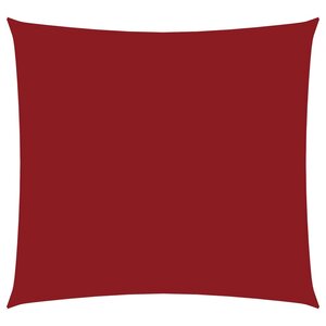 vidaXL Voile de parasol Tissu Oxford carré 2 5x2 5 m rouge