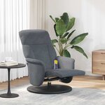 vidaXL Fauteuil de massage inclinable Gris foncé 91 x 71 x 105 cm