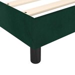 vidaXL Cadre de lit vert foncé 140x200 cm velours