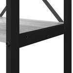 vidaXL Bibliothèque Sonoma gris 80 x 30 x 188 cm Bois d'ingénierie